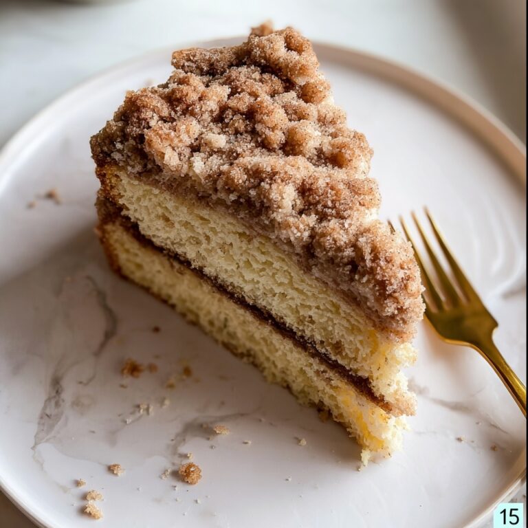 Classic Cinnamon Streusel Coffee Cake Recipe