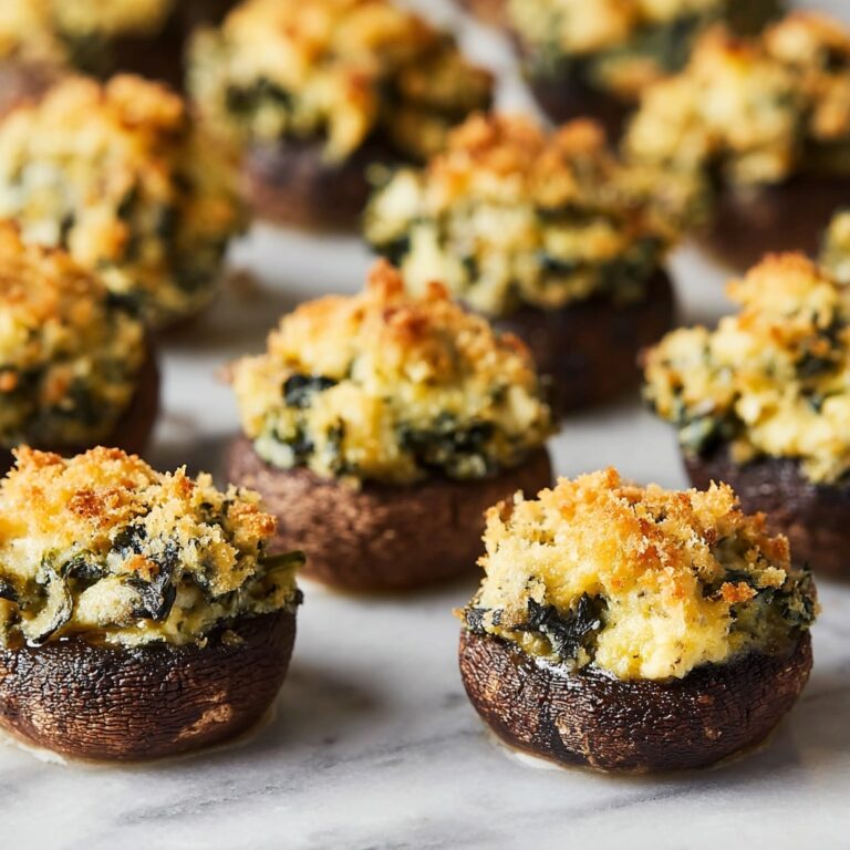 Spinach and Artichoke Stuffed Mushrooms Recipe