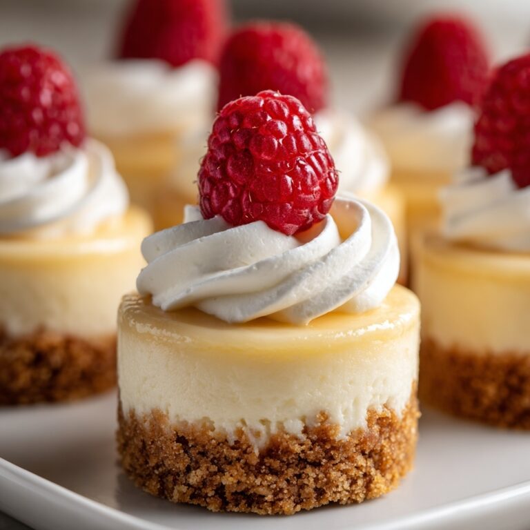 No Bake Mini Lemon Raspberry Cheesecakes Recipe