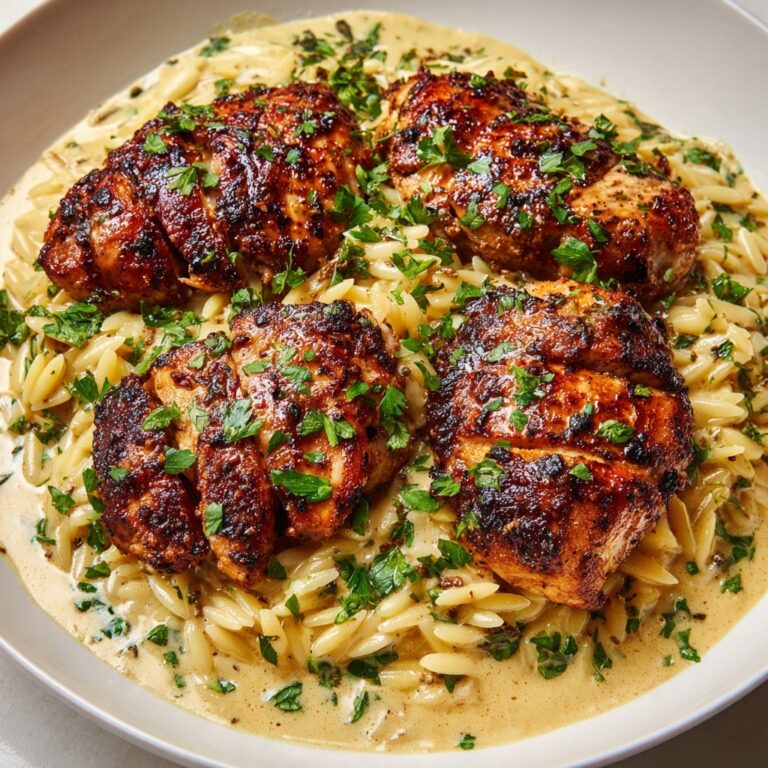 Creamy Tuscan Chicken with Orzo Recipe