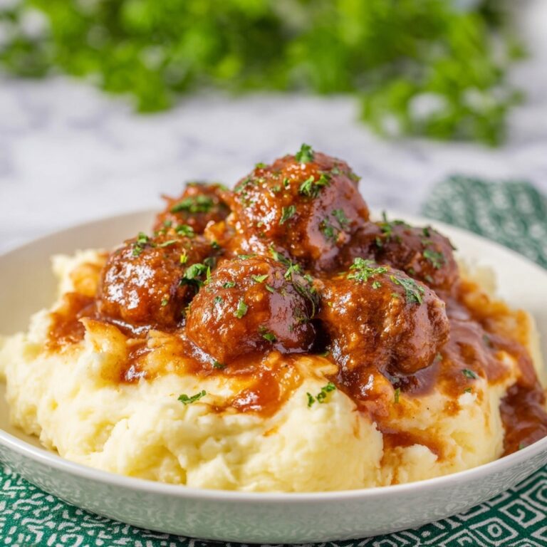 Salisbury Steak Meatballs in Brown Gravy Recipe