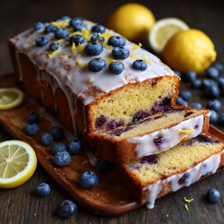 Lemon Blueberry Loaf with Zesty Lemon Glaze Recipe