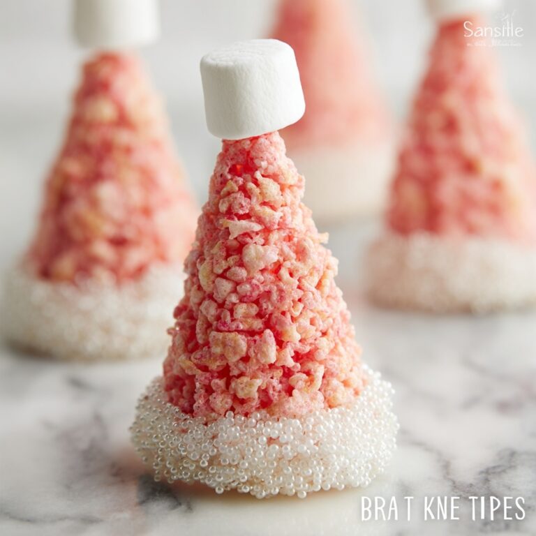 Santa Hat Rice Krispie Treats Recipe