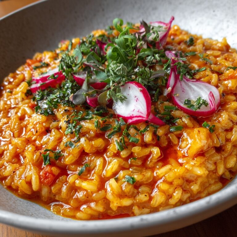 Cheesy Gochujang Risotto Recipe