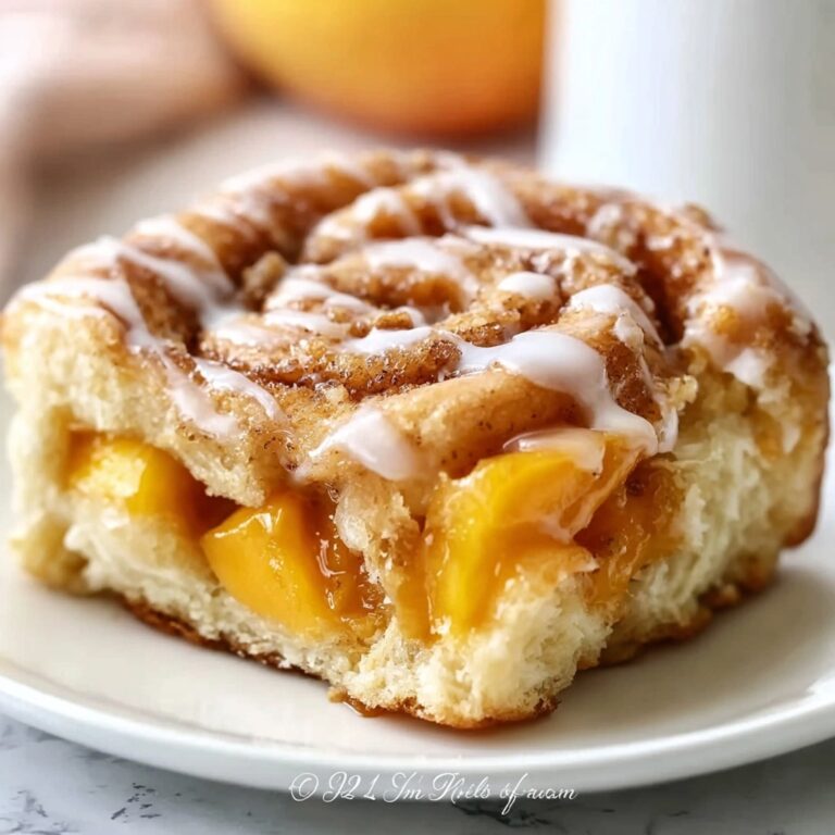 Peach Cobbler Cinnamon Rolls Recipe