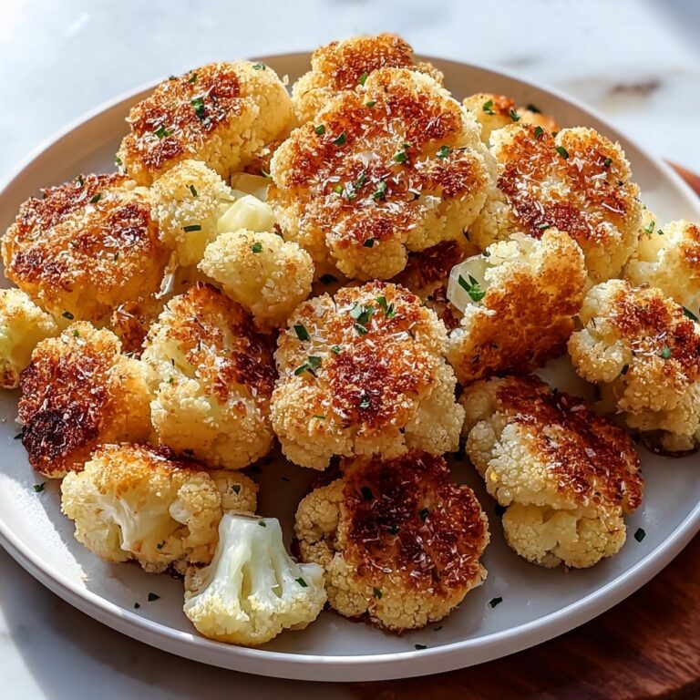 Crispy Parmesan Cauliflower Bites Recipe