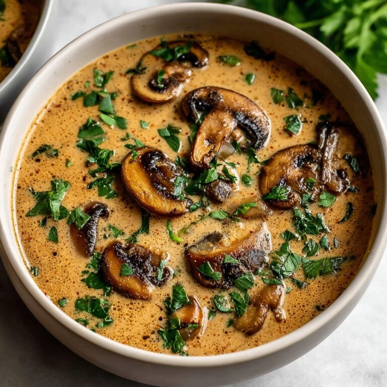 Creamy Hungarian Mushroom Soup Recipe
