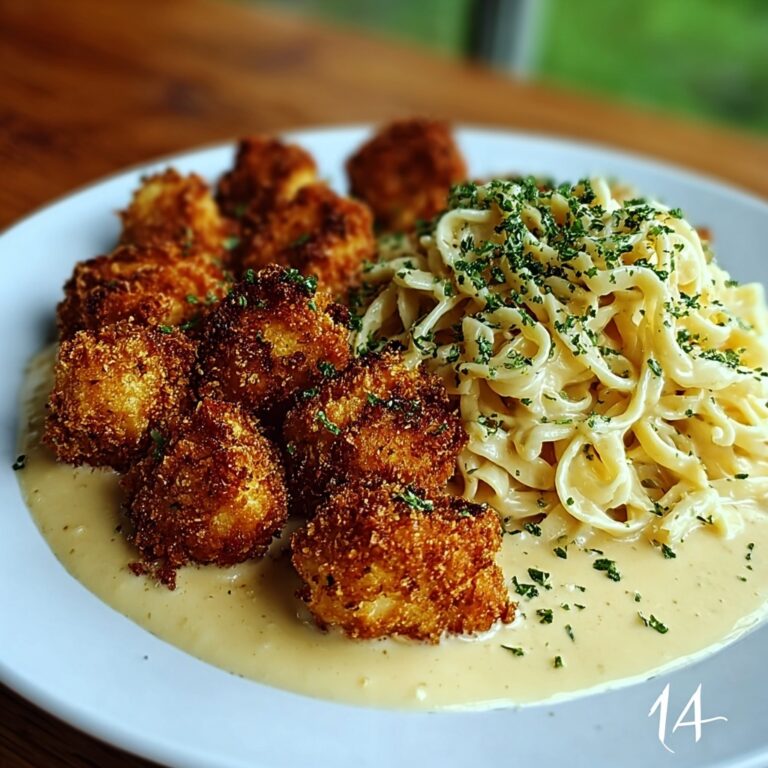 Crispy Parmesan Chicken Bites with Smoked Cajun Alfredo Recipe