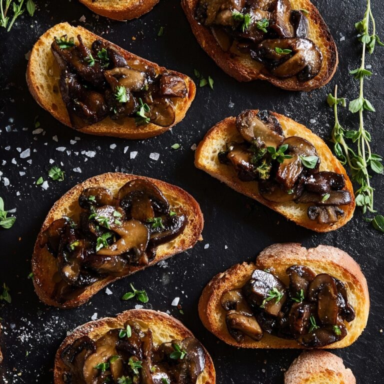 Mushroom Bruschetta Recipe